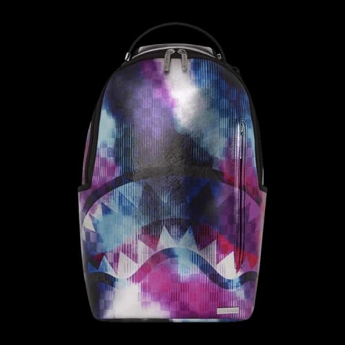 Sprayground Tye Check Sharkclub Electronica Backpack Multicolor