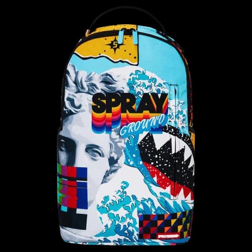 Sprayground Collage Of Random DLXSR Backpack 'Multicolor'