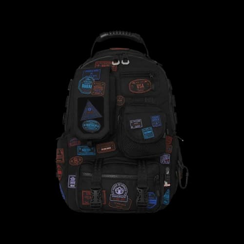 Sprayground James First Class I Got These Stamps Backpack 'Multicolor'