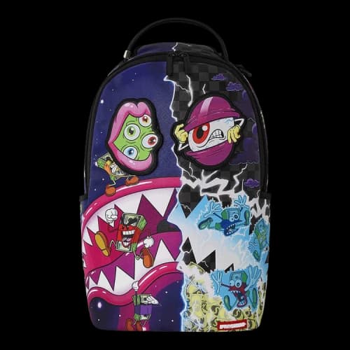 Sprayground Money Boys Split Crazy Eyes Backpack Multicolor