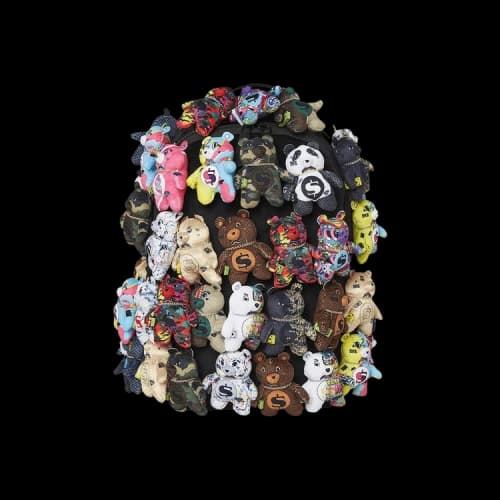 Sprayground Pack Of Bears Real Plush Bears Runway Piece Backpack 'Multicolor'