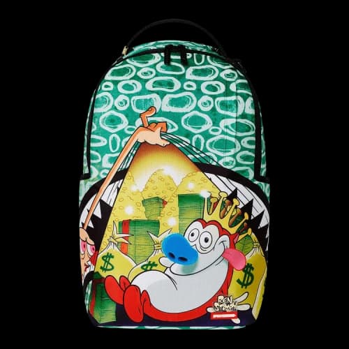 Sprayground Ren & Stimpy Hidden Gold Mine DLXR Backpack 'Multicolor'