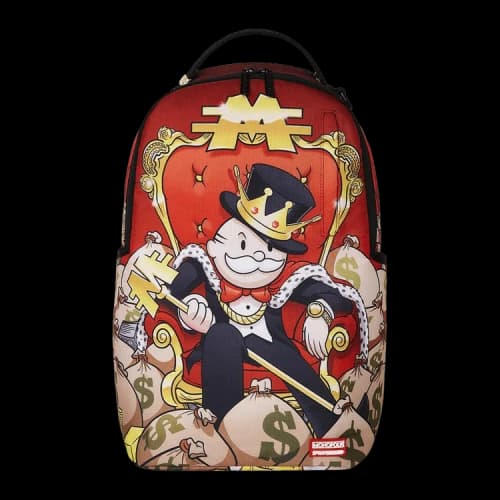Sprayground Monopoly Gold Empire Throne Backpack 'Multicolor'
