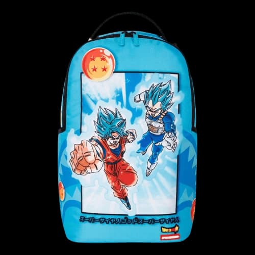 Sprayground Dragon Ball Z Super Saiyan Blue Goku And Vegeta Backpack 'Multicolor'