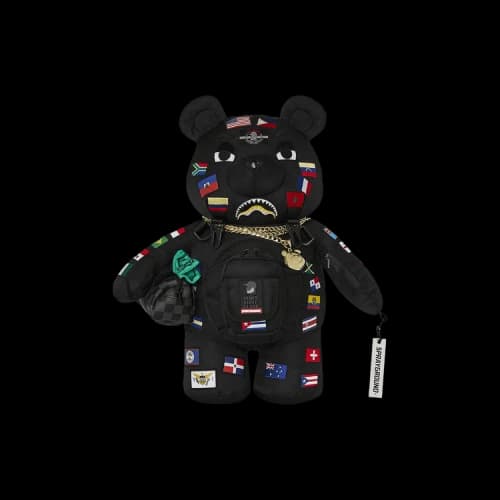 Sprayground James First Class Global Flags Moneybear Backpack 'Multicolor'