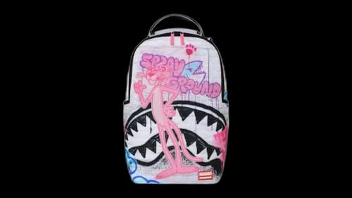 Sprayground Pink Panther Graff Backpack White/Pink