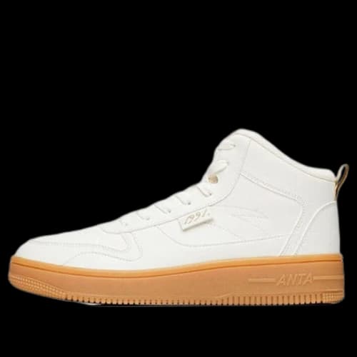 ANTA Skateboarding Series Sneakers High 'White Brown'