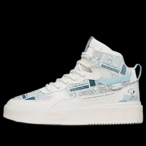 ANTA x SNOOPY Skateboarding Series Sneakers 'White Light Blue'