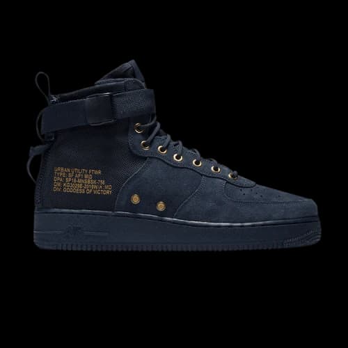 Nike SF Air Force 1 Mid 'Obsidian' Sample