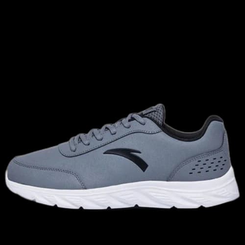 ANTA Running Series Sneakers Leather 'Stone Grey'