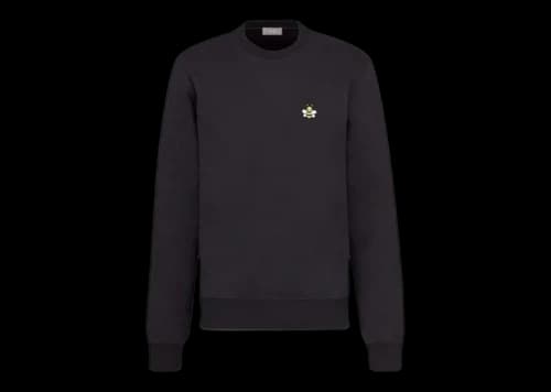 Dior KAWS Bee Logo Crewneck Sweatshirt Black