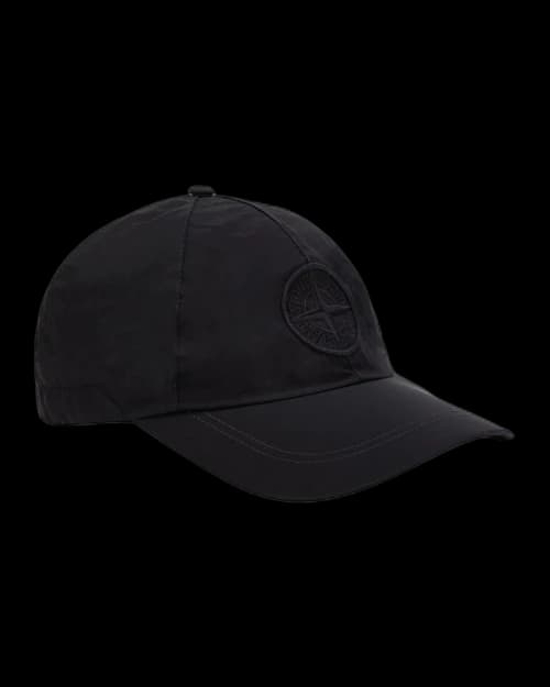 Stone Island Nylon Metal In Econyl Regenerated Nylon Cap Black
