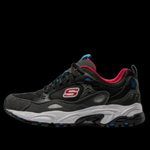 Skechers Stamina Daddy Shoes 'Black Red'