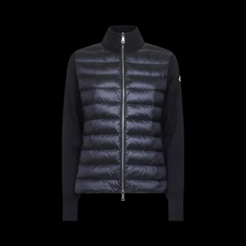 Moncler Quilted Cardigan 'Navy'