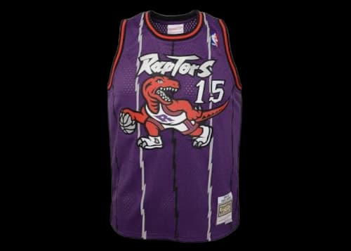 Mitchell & Ness NBA Kids Toronto Raptors Vince Carter 1998-99 Swingman Road Jersey Purple/Red