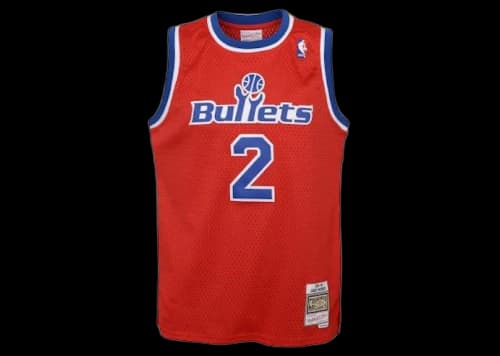 Mitchell & Ness NBA Kids Washington Bullets Chris Webber 1994-95 Swingman Road Jersey Red