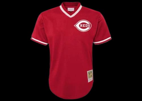 Mitchell & Ness MLB Kids Cincinnati Reds Johnny Bench 1983 Authentic Mesh BP Jersey Scarlet Red