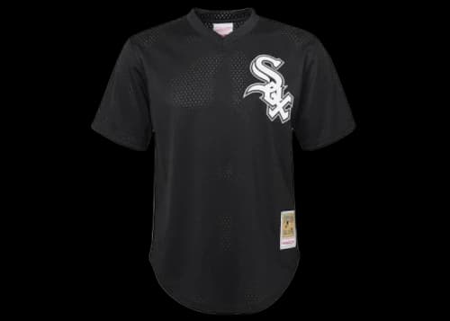 Mitchell & Ness MLB Kids Chicago White Sox Bo Jackson 1993 Authentic Mesh BP Jersey Black/White