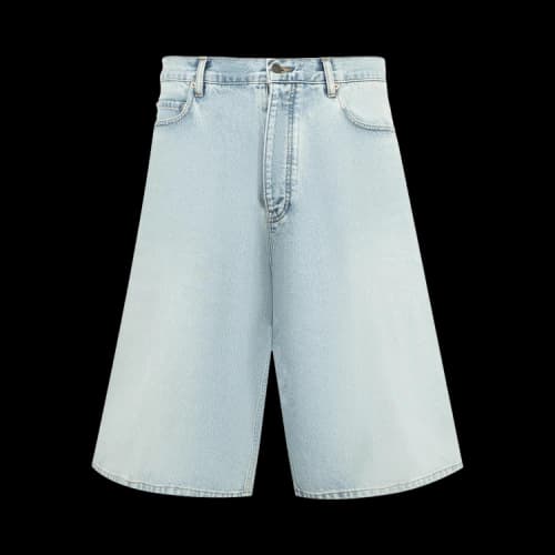 Balenciaga Stay Press Shorts 'Bleach Light Bleu'