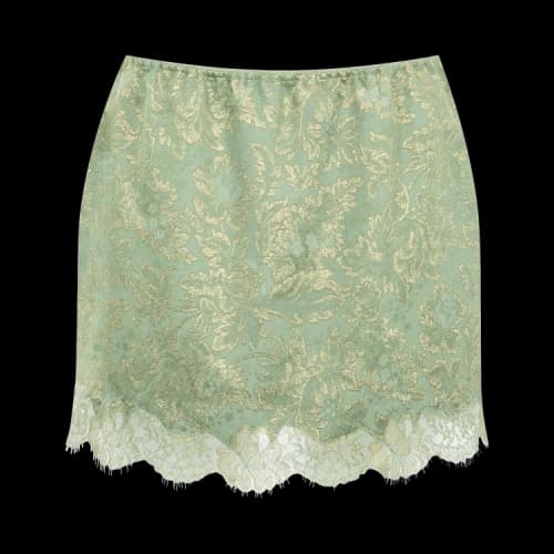 Saint Laurent Jupe 'Celadon'