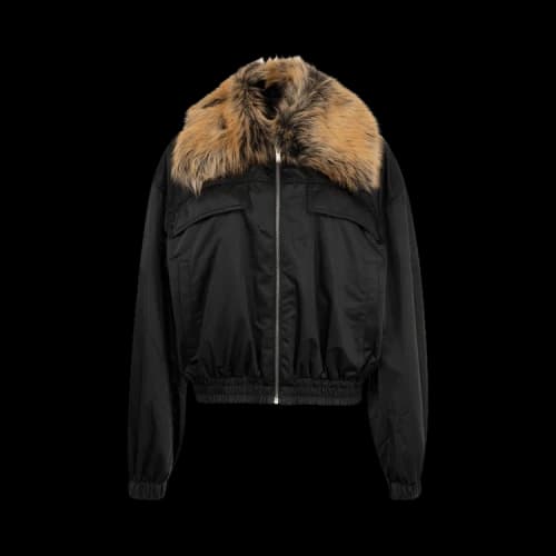 Saint Laurent Blouson 'Noir/Orange Brulee'