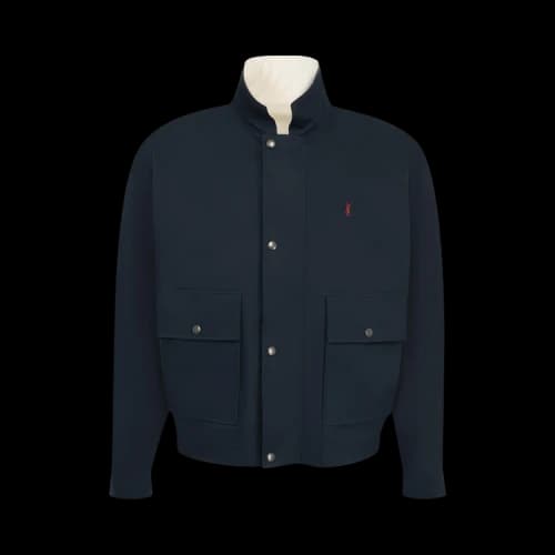 Saint Laurent Reversible Blouson 'Navy/Ecru'