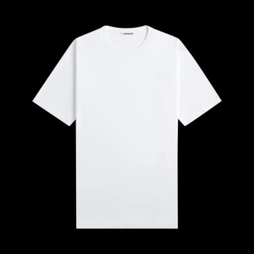 Auralee Luster Plaiting Tee 'White'