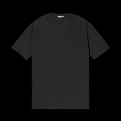 Auralee Seamless Crewneck T-Shirt 'Black'