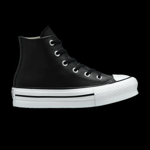 Converse Chuck Taylor All Star Lift Platform Leather High 'Black Natural Ivory'