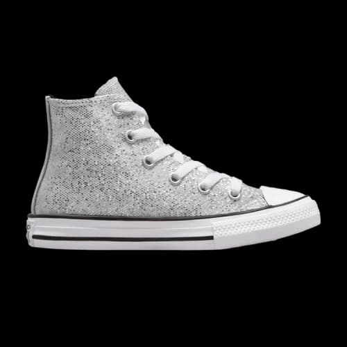 Converse Chuck Taylor All Star High PS 'Glitter - Silver'