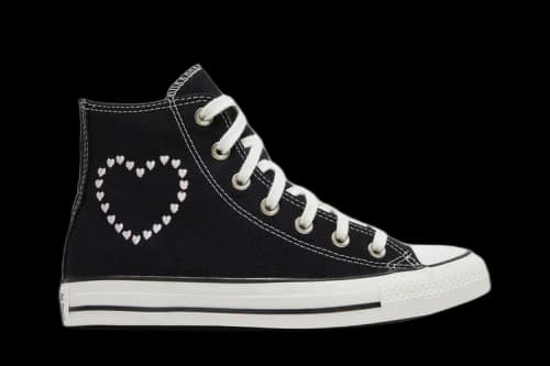 Converse Chuck Taylor All Star High 'Embroidered Hearts - Black' (Women's)