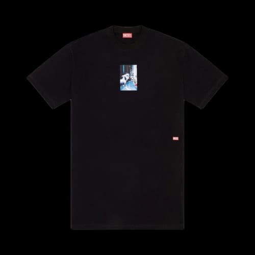 Diesel Photo Print T-Shirt 'Deep Black'