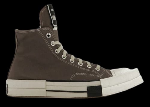 Converse TURBODRK Laceless Chuck Taylor All Star 70 Hi Rick Owens DRKSHDW Iron