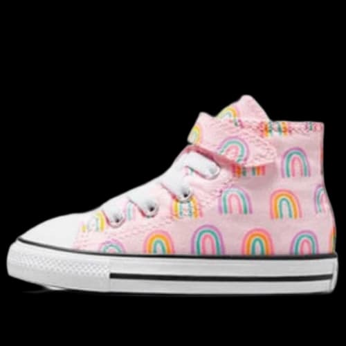 (TD) Converse Chuck Taylor All Star Easy-On Rainbows Stretch-Lace 'Pink'