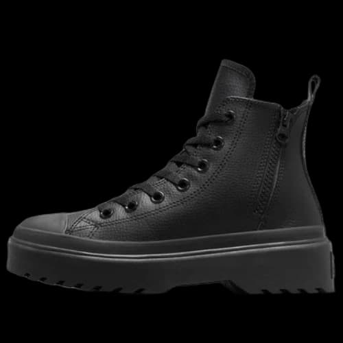 (GS) Converse Chuck Taylor All Star Lugged Lift Platform Leather 'Black'