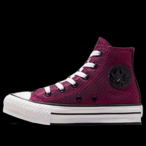 (PS) Converse Chuck Taylor All Star Platform High 'Brugundy White'