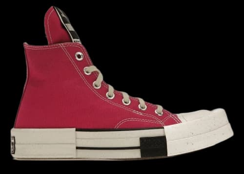 Converse TURBODRK Laceless Chuck Taylor All Star 70 Hi Rick Owens DRKSHDW Cactus Flower Pink