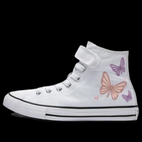 (PS) Converse Chuck Taylor All Star Easy-On Butterflies 'White Pink Phase Grape Fizz'