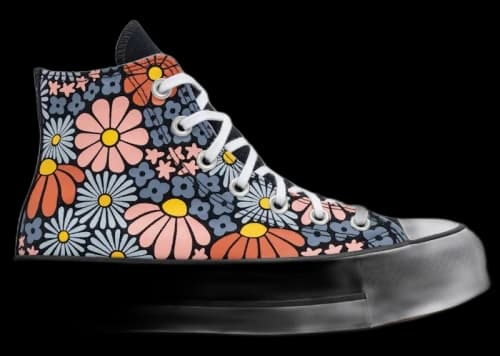 Converse Chuck Taylor All Star Lift Platform Hi Floral Pale Magma (Women's)