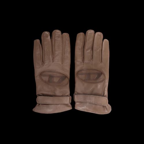Diesel G-Dermont Leather Gloves 'Brown'