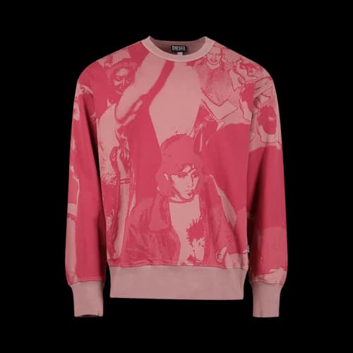 Diesel S-Macs F3 Crewneck Sweatshirt 'Pink'