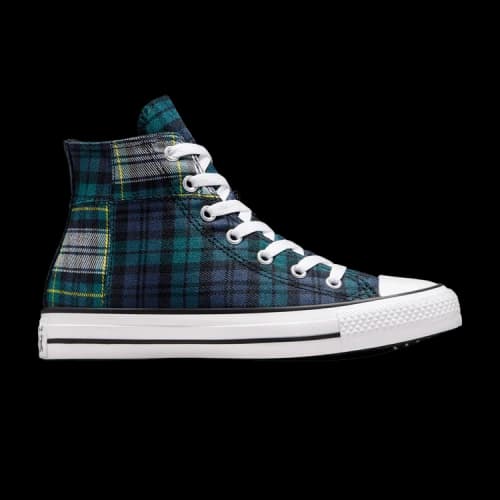 Converse Chuck Taylor All Star High GS 'Plaid - Dragon Scale Green'