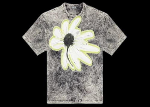 Diesel T-Wash-H3 T-shirt Grey/Multicolor
