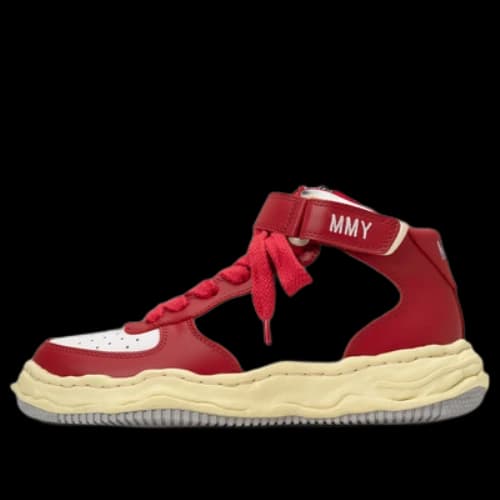 Maison MIHARA YASUHIRO WAYNE VL OG Sole Leather High-top Sneaker 'Red'