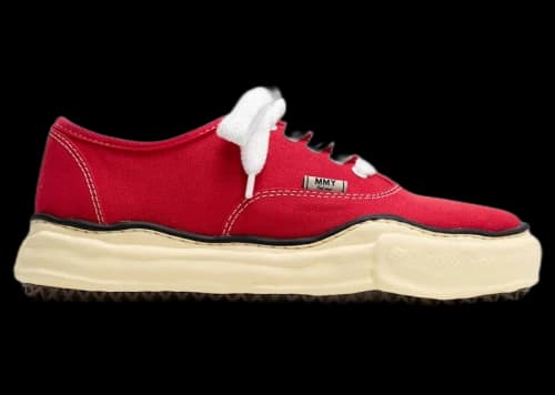 Maison Mihara Yasuhiro Baker Vintage-Like OG Sole Cavas Low Red