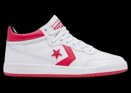 Converse Fastbreak Pro Mid White Enamel Red