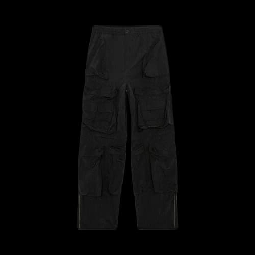 Diesel Wrinkled Cargo Pants 'Black'
