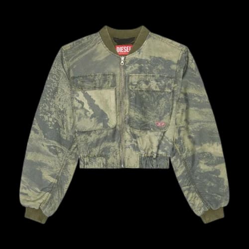 Diesel G-Khlo Camouflage Bomber Jacket 'Army Green'