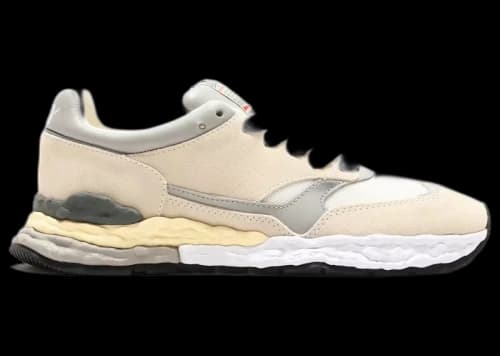 Maison Mihara Yasuhiro George Leather Low White Cream