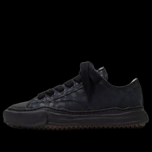 Maison MIHARA YASUHIRO PETERSON OG Sole Leopard Canvas Low-top Sneaker 'Black'